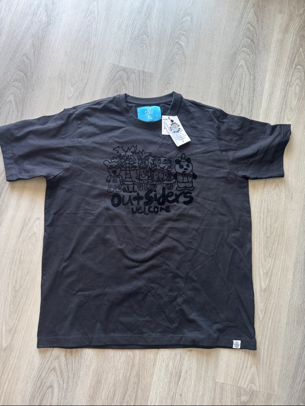 Brand New Outsiders Welcome Black Graphic Short-Sleeve Tee